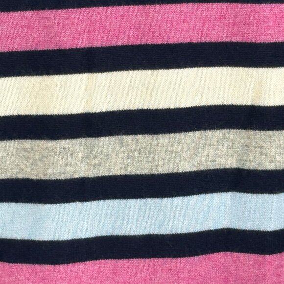 Quiet Luxury! Like new Bobby Jones 100% Cashmere Striped V-Neck Cardigan Size XL - Picture 7 of 10